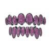Grillz Personalizate din Alamă Masivă Zirconiu Iced Out Hip Hop Dinti cu Diamante în Diverse Culori Bijuterii de Corp la Modă