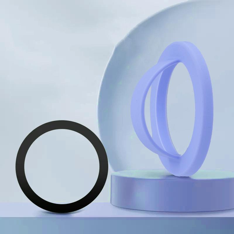 Magnetic Silicone Comfortable Circular Grip Phone Holder Powerful Grip For Phone 16 15/14/13/ 12 Android