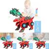 Véhicule Transformable Dragon Triangulaire Électrique Passionnant Avec Lumières Colorées Et Musique Pour Enfants