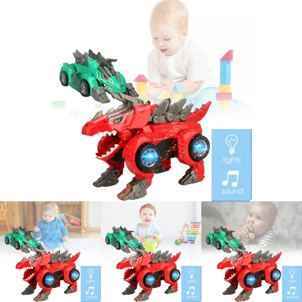 Véhicule Transformable Dragon Triangulaire Électrique Passionnant Avec Lumières Colorées Et Musique Pour Enfants