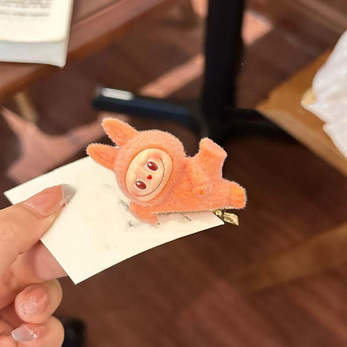 

Флокированная мультяшная заколка для волос: Милые головные уборы «утиный нос» для детей и женщин оранжевый