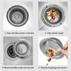Stainless Steel Kitchen Sink Filter Floor Drain Mesh Bathroom Filters Drain Basket With Handle Bathtub Hair Catcher Stopper
