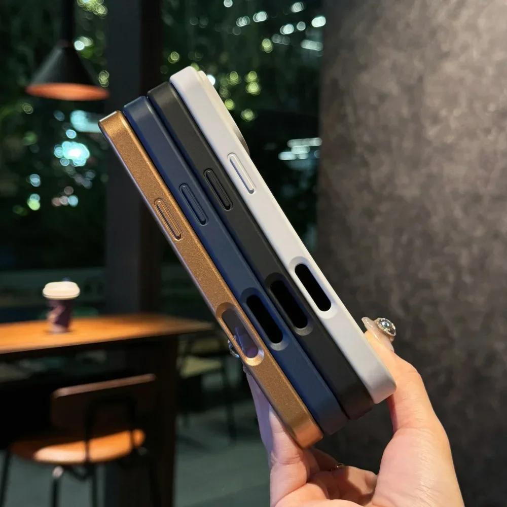 3D Corrugated Stripe Stylish Busine Sle Luggage Case for IPhone 17 Pro Max 16 15 14 13 Cover Hard Shockproof Bumper Luxury Funda