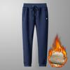 Pantaloni per sport invernali Pantaloni da uomo con piedi piccoli imbottiti in lana di agnello ispessita Pantaloni in cotone caldo Pantaloni casual da uomo con coulisse slim