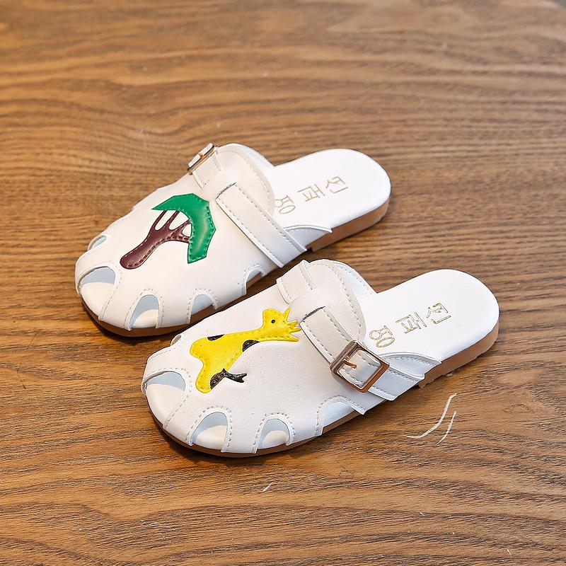 Fashion Girl Slippers Summer New Children Shoe Soft Sole Anti Slip Girls' Shoes Cute Kids Slippers Animal Flat Bottom Girl Shoes