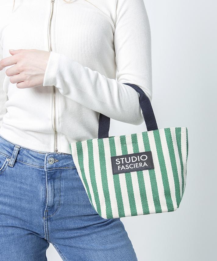 Fasciera Striped Mini Tote Bag_Nrea07