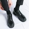 Fashion Fashion Thick Bottom Man Oxford Footwear Lace-Up Outdoor Male Shoes Fashion Casual Shoes Artificial Leather Mens Business Shoes