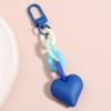 Valentine's Heart Shaped Keychains Wedding Party Gifts Plastic Heart Keychains