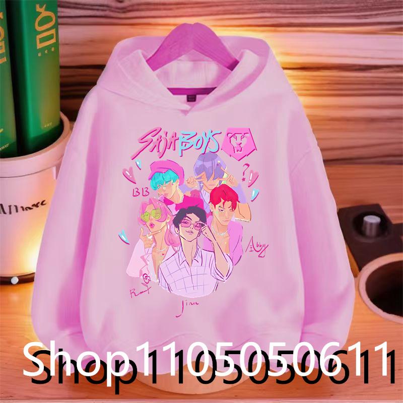 

K-pop Охотник на демонов Huntrix Короткое худи Детская повседневная модная одежда Мужская детская куртка Худи для девочек Спортивная одежда Детская 140