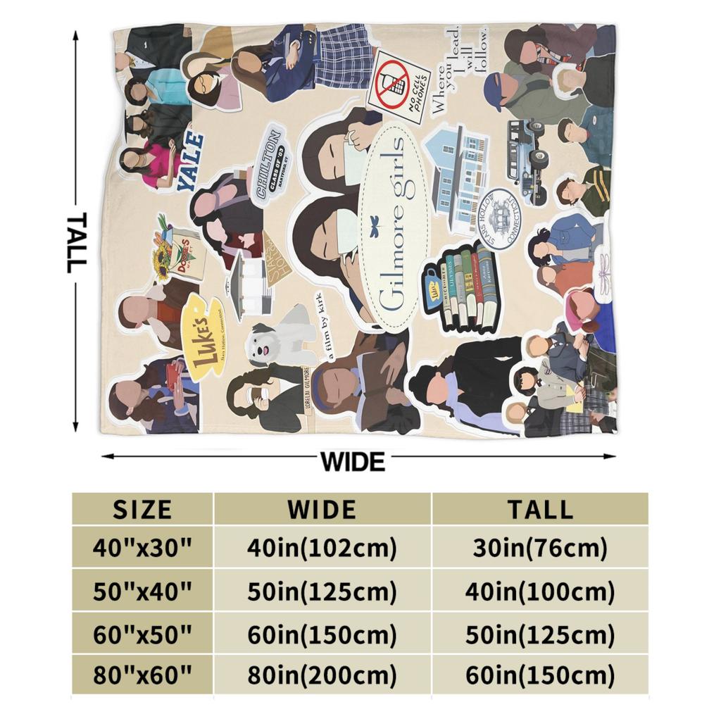 Ich liebe Gilmore Girls Amerikanisches Fernsehen Rory Gilmore Decke Warmes Plüsch Bettwäsche Überwürfe Für Draußen Flanell Bettdecke Bettbezug