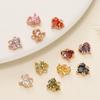 2Piece/Lot 18K Gold Color Plated Heart Charms Pendants with Zircon for DIY Bracelet Necklace Jewelry Making Accessories