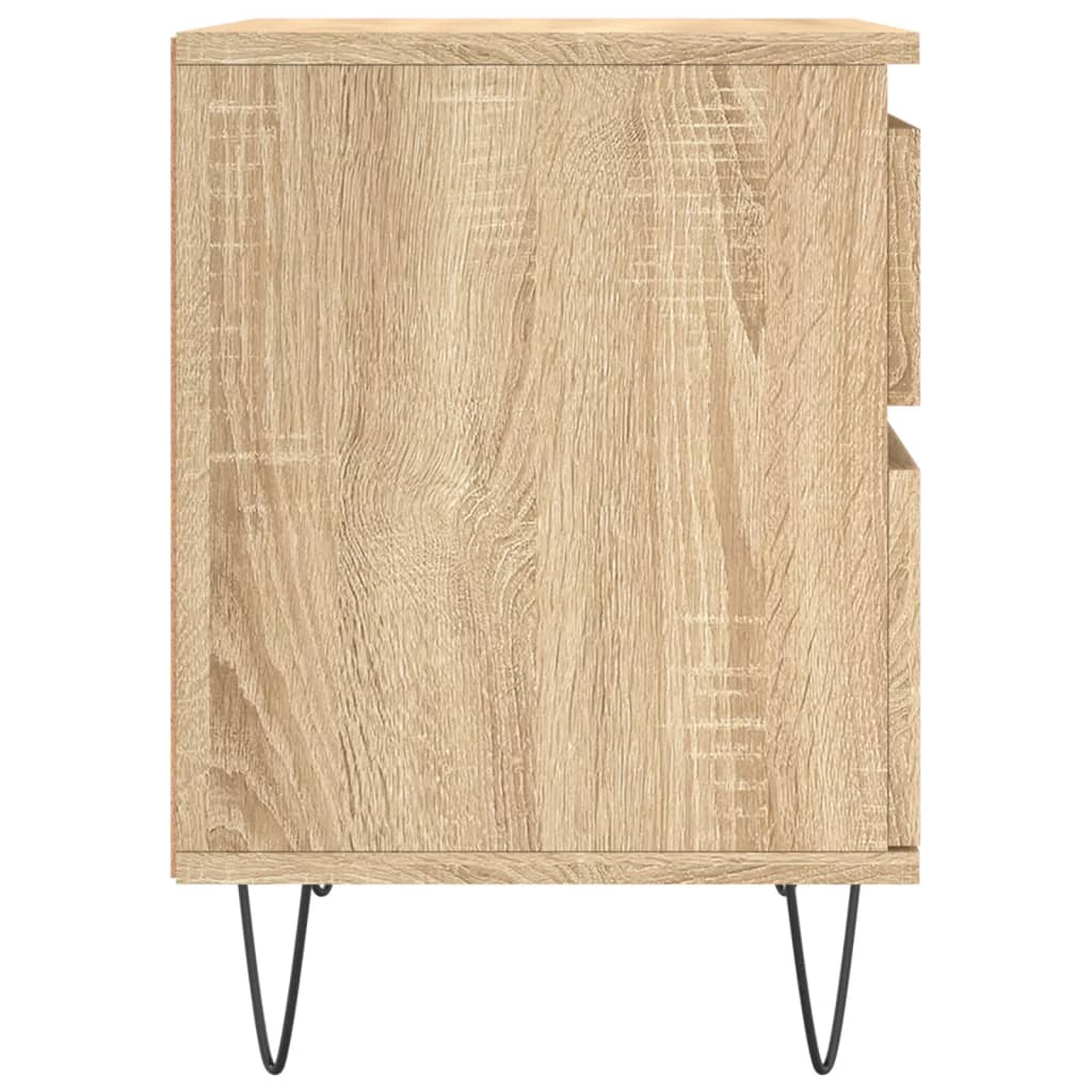 Vidaxl Szafka Nocna, Dąb Sonoma, 40X35X50 Cm, Materiał Drewnopochodny