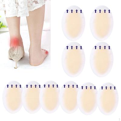 10 Pieces Gel Shoes Stickers, Shoe Heel Pad Self Sticker Protection for Sports Men