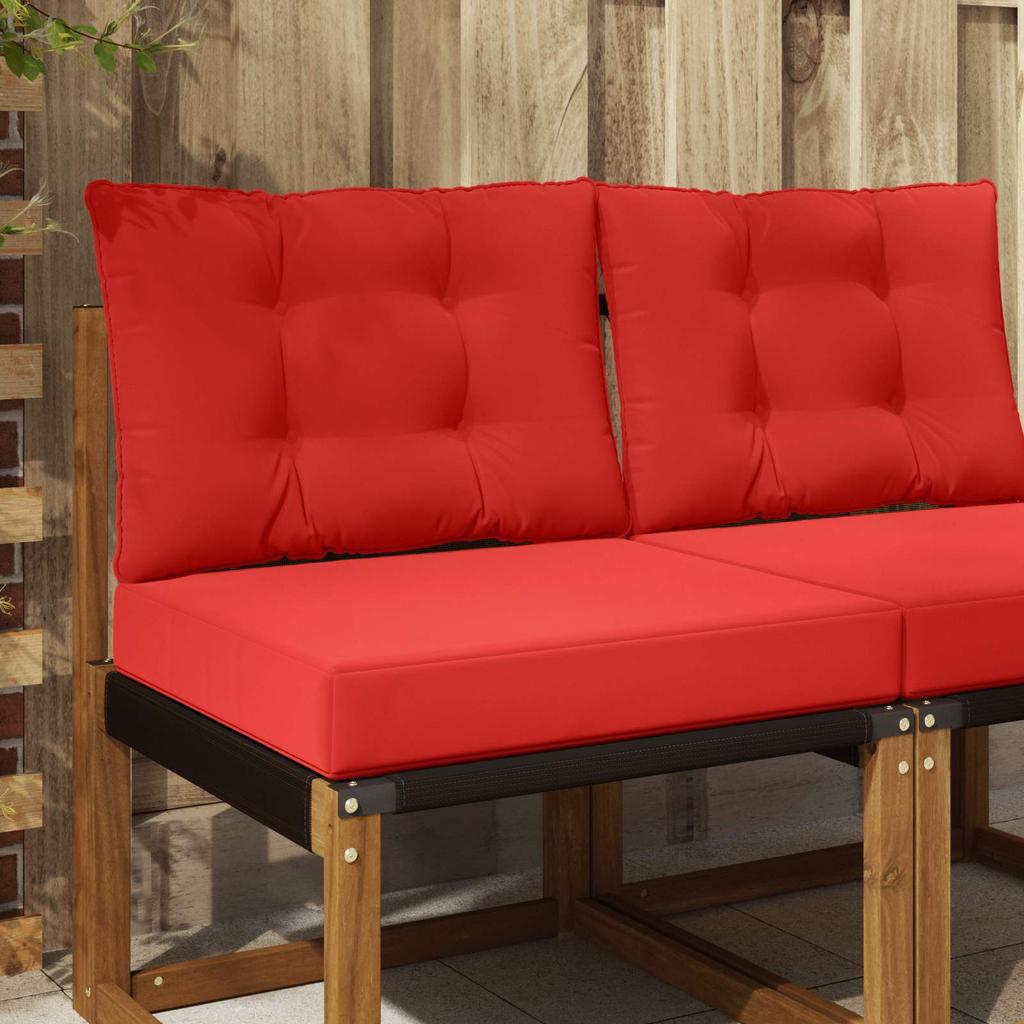 Outdoor Sofa Cushions 2 Pcs Red Polyester