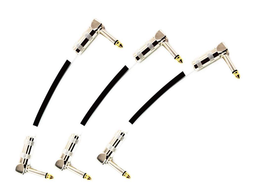 Sound MOMO Guitar Patch Cable P3LL [MOGAMI 2524] Black, 15cm