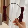 Fashion Wash Face Headdress Make Up Girls Velvet Bow Headband Hair Bands Hair Accessories Hair Hoop