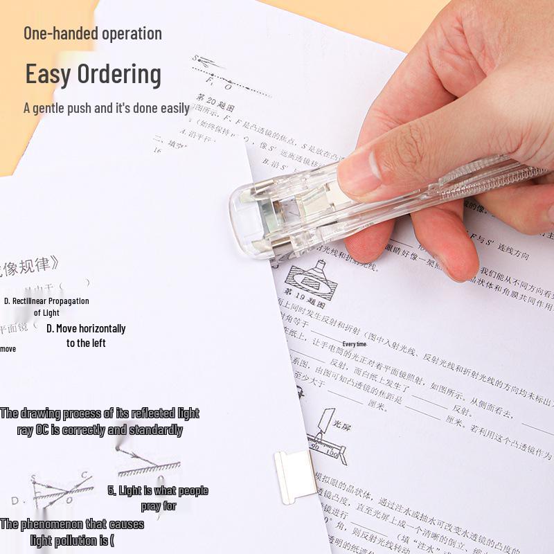 Clear Push Clip Organizer: File Folder & Snack Sealer for Student Papers