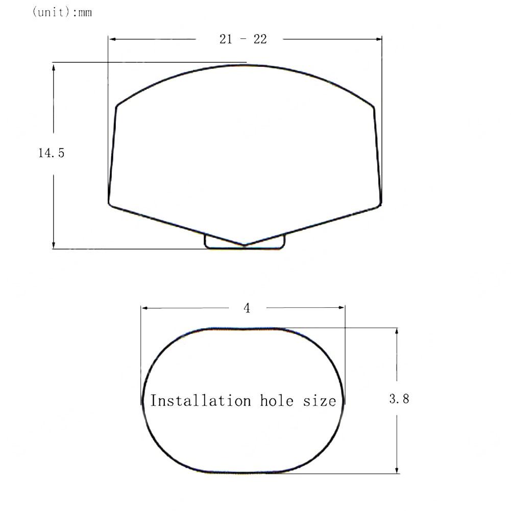 Bílý perlový ladící kolíček se šrouby 3*2*1cm Akustický
