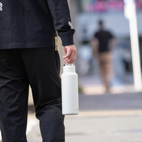 Atlas 1000ml Water Bottle, Vacuum Insulated, Stainless Steel, Integrated Gasket, Seamless Screw-On Design, Handle, Direct Drinking, Easy to Clean, Out