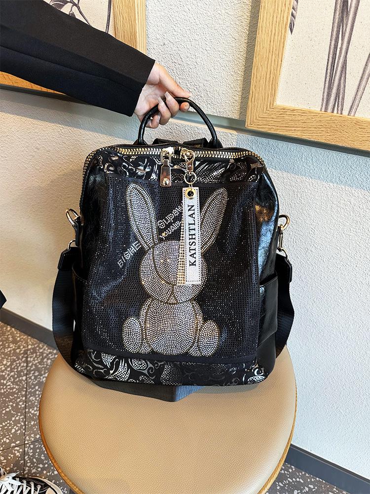 2023 Women's High-End Personalized Soft Leather Backpack - Fashionable, Trendy, and Versatile for Everyday Use