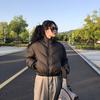 Winter fashion small short new stand-up collar down cotton clothes women's high-waisted warm jacket