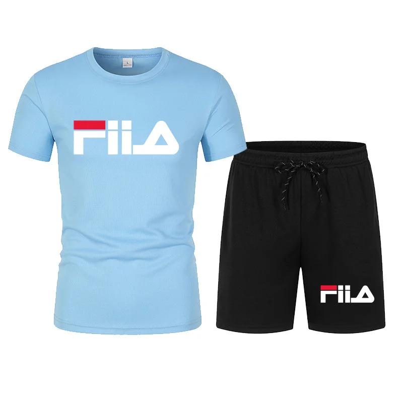 Herren Kurzarm Set, Lässig Modern Schnelltrocknend Sommer Sport Set