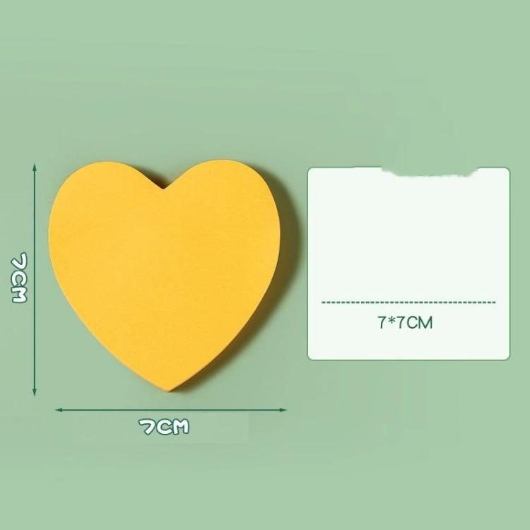 Creative Love Post-it Notes Student Heart-shaped Post-it Notes Takeaway Milk Tea Can Be Pasted With Message Stickers.