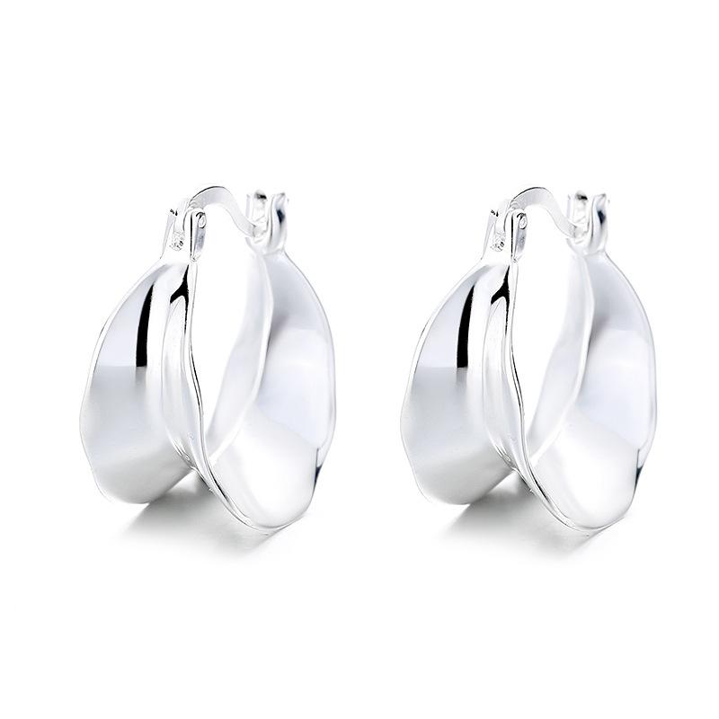 

Earrings Women s Wave Shape Handmade Design Earrings Leaf Ghost Earrings Niche Temperament Ear Buckles