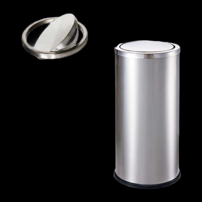 NHZHIW Stainless Steel Kitchen Flip Lid Trash Can