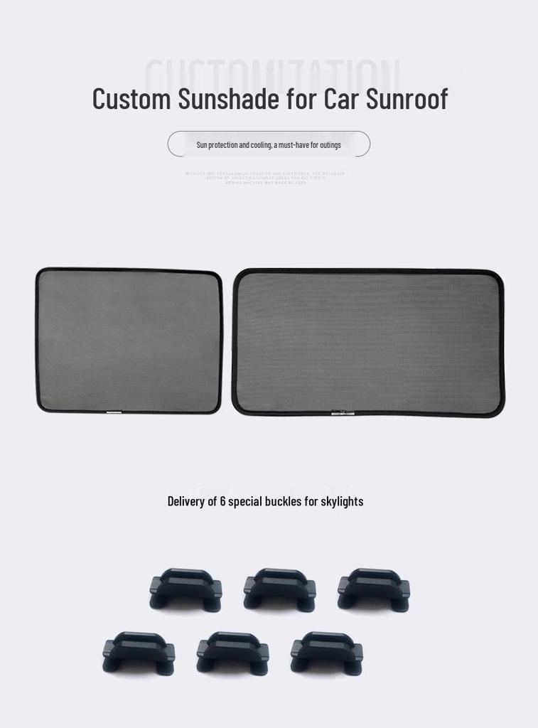 Volkswagen Tiguan L Panoramic Sunroof Sunshade Sun Protection Canopy