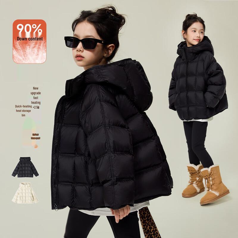 Yuan Yuan Princess Kids  3-Proof 90% Down Hooded Puffer Jacket 110