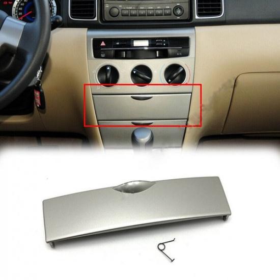 Silver Front Center Console Storage Box Panel Cover For Toyota Corolla 2003-2008