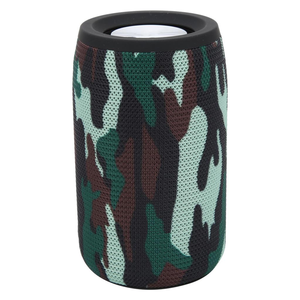 Kabelloser Bluetooth-Lautsprecher Tragbar Wasserdicht 2 Hörner Stereo-Lautsprecher mit USB-Kabel Camouflage Upgrade