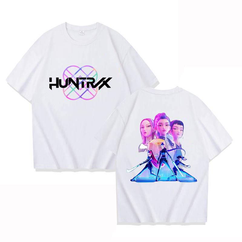New Funny KPop Demon Hunters Printing T Shirt Unisex Short Sleeve O Neck Summer Casual KPop Harajuku T-shirt Top Tee