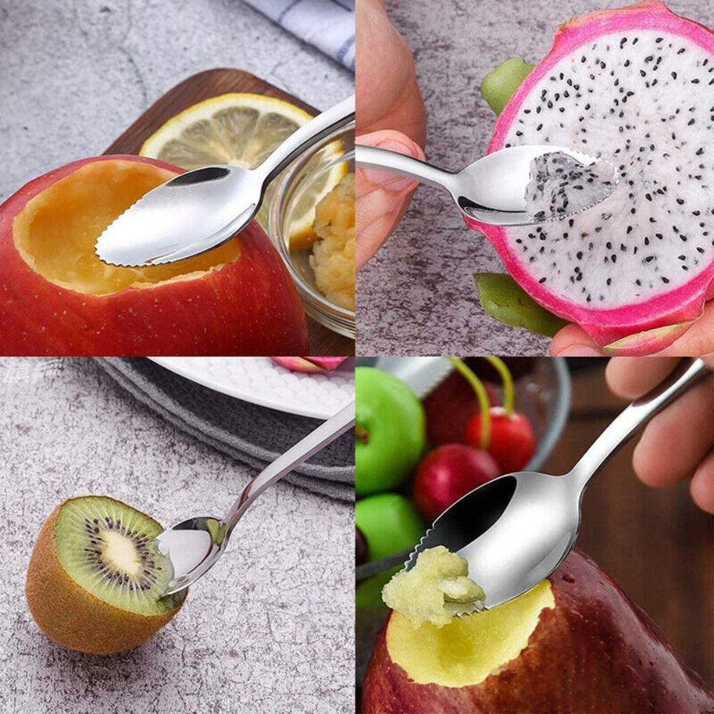 304 Stainless Steel Spoons Silver Dessert Spoon High Quality Grapefruit Spoons