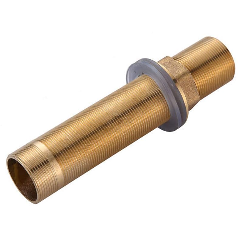 Faucet Nipple with Locking Nut and Washers 6 Inch Extra Length Shank Nuts Faucet Tap Extension Threaded Pipe Mounting Hardware Part 15cm