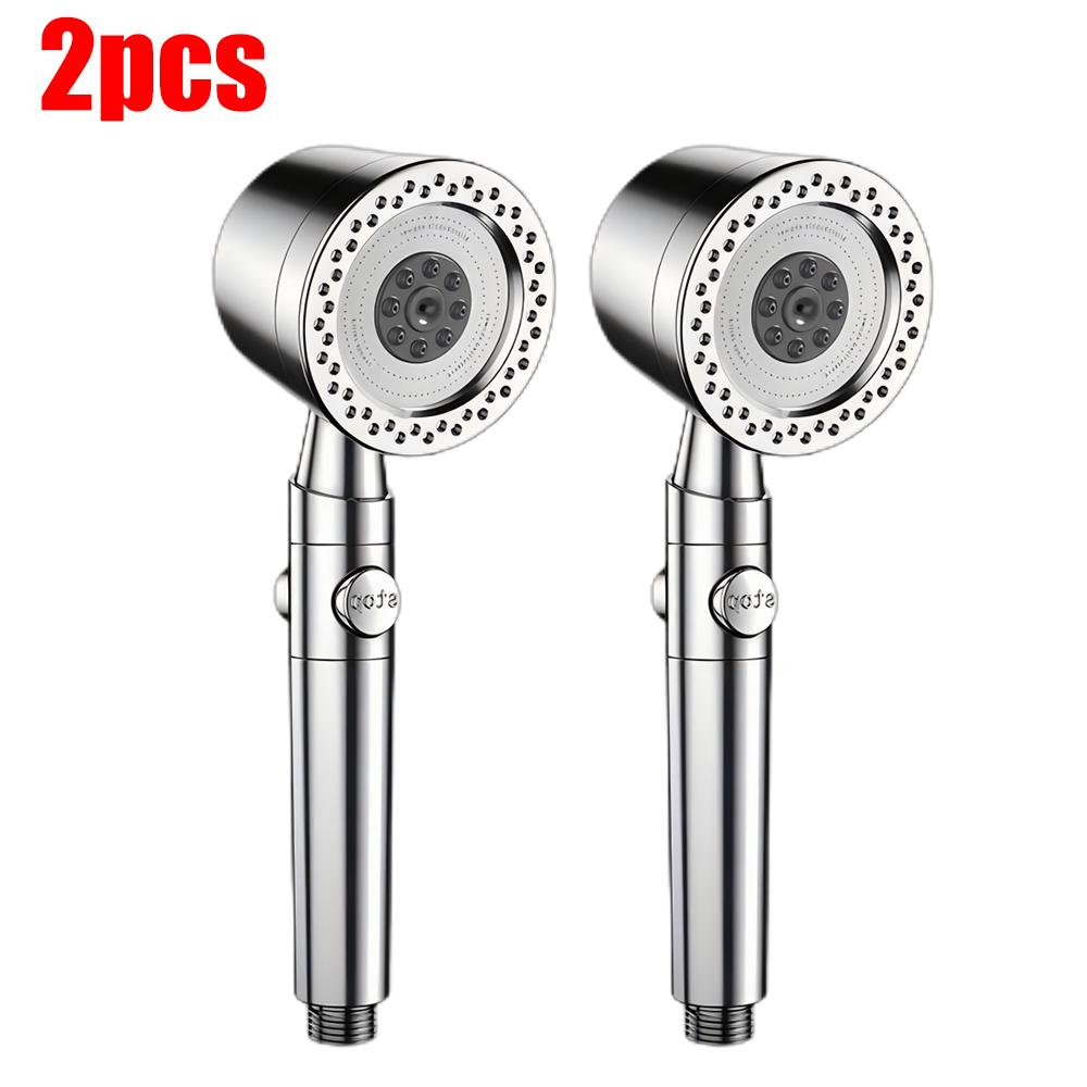 5 Modlu Püskürtmeli Su Tasarruflu Duş Başlığı ABS El Tipi Spa Duş Başlıkları Yüksek Akışlı Taşınabilir Banyo Filtresi Duş Musluğu Başlık Seti