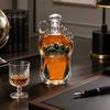 High Borosilicate Glass Bottle Sasquatch Foot Whiskey Bottle, Shaped Wine Container Decorative Liquor Decanter for Home Kitchen Bar Parties