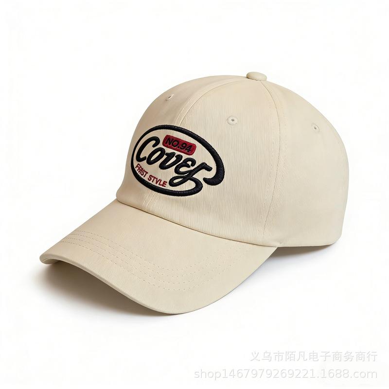 Spring and summer new letter embroidered baseball cap men's and women's fashion versatile trend sun hat travel sun protection cap