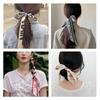 LumiSyne Silk Skinny Scarf for Women and Narrow Rectangular Neckerchief with and Alphabet Vintage and Artistic Satin Slim Ribbon Ribbon Hair Ribbon