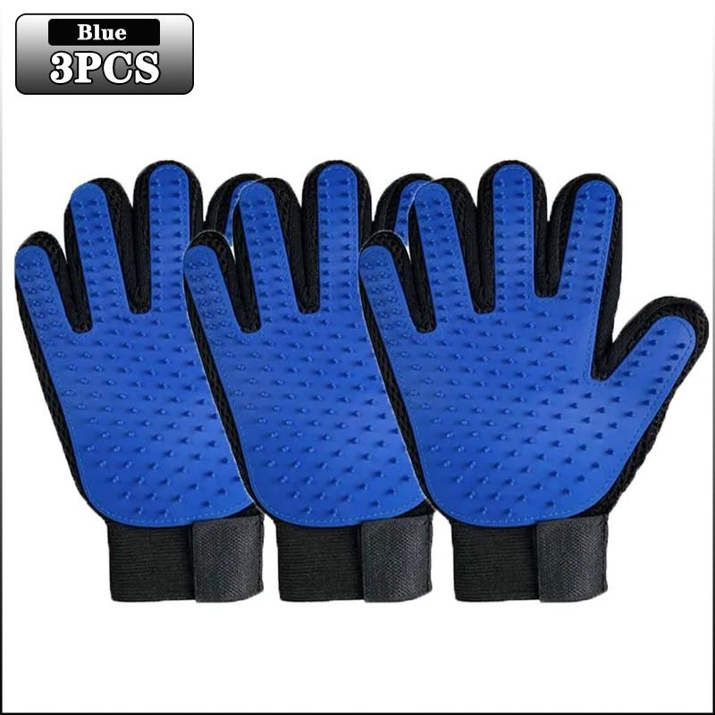 Pet Grooming Glove Gentle Efficient Pet Hair Remover Mitt Cat Accessories Pet Glove for Dogs Cats Pet Products Cat Supplies