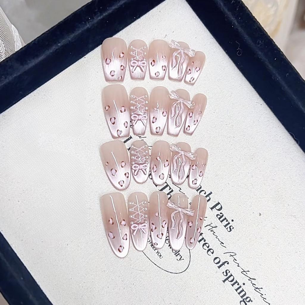 Pure Hand-made Craftsmanship New Ballet Shoes Temperament Wear Armor Three-dimensional Butterfly Cat Eye Nail Art