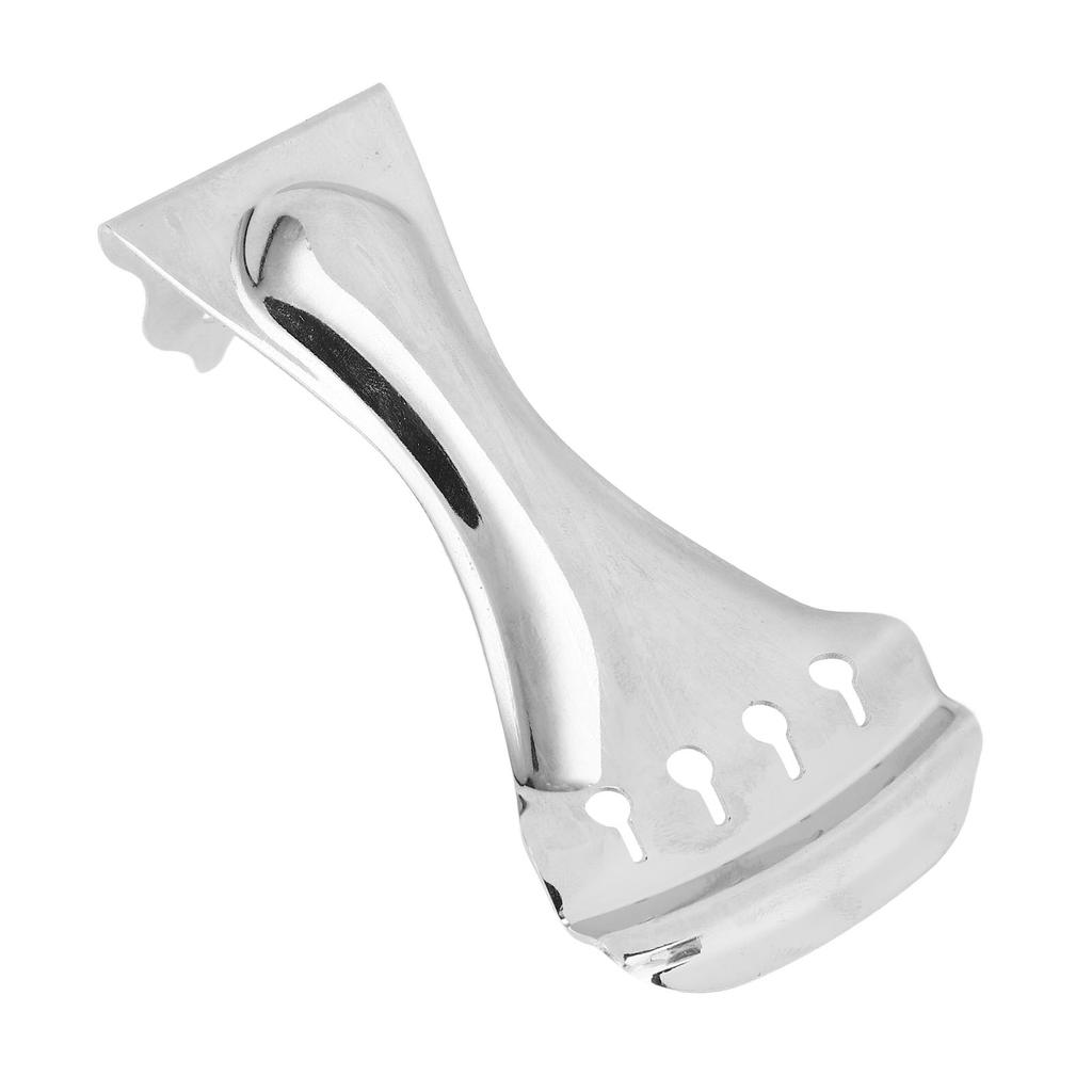 Guitar Bent Tailpiece Metal Zinc Alloy for 4 String Resonator Guitars F14 Silver Color