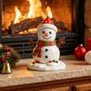 Vivid Christmas Collectibles for Display Resin Figurine, Cute Clay Style Santa Snowman Gingerbread Man Festive Home Accents Coffee Tables Statue,