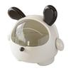 Cute Rabbit Desktop Waste Bin with Lid Large Capacity Sundries Organizer Home Office Desktop Ornament Multifunction Storage Box