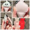 Funny Coffee Cup Shape Keychain Cartoon Car Key Ring Ice Cream Pendant  Bag Key Decor