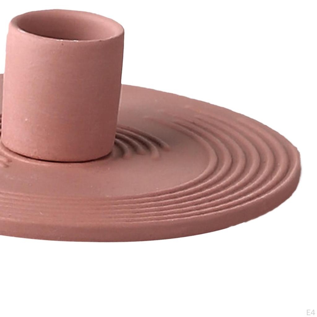 Candle Holder Ceramics Taper Candles Candleholder Support Stand for Table Wedding Dining Room
