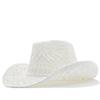 Hollow Woven Straw Denim Hat