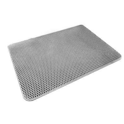 Cat Litter Mat Waterproof Double Layer Foldable Spill Proof Kitten Litter Trapping Mat for Indoor