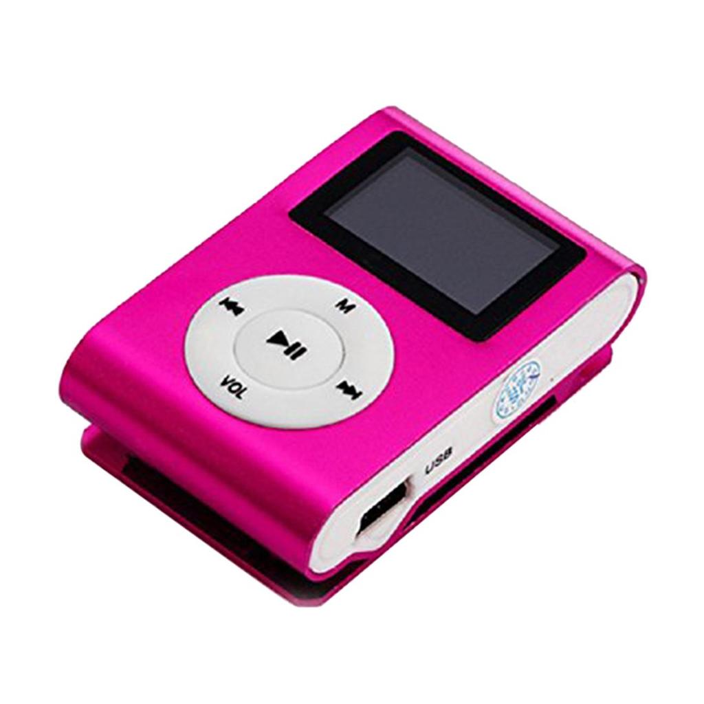 Buy Amber Star Metal Clip Digital Mini MP3 Player With LCD Screen ...